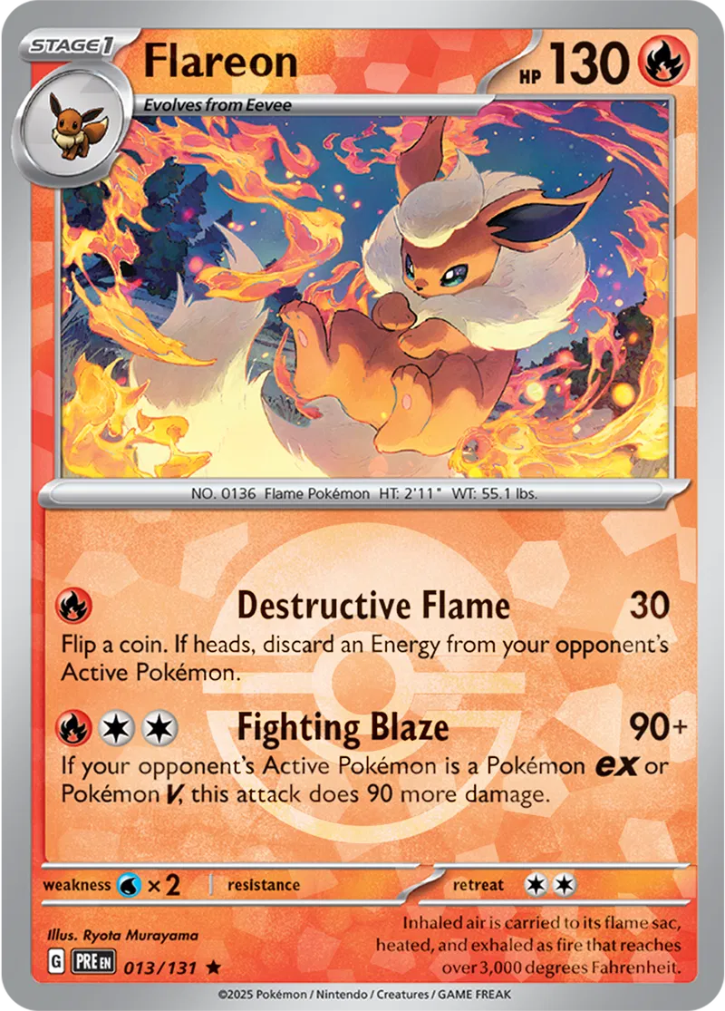 Flareon Poke ball Holo